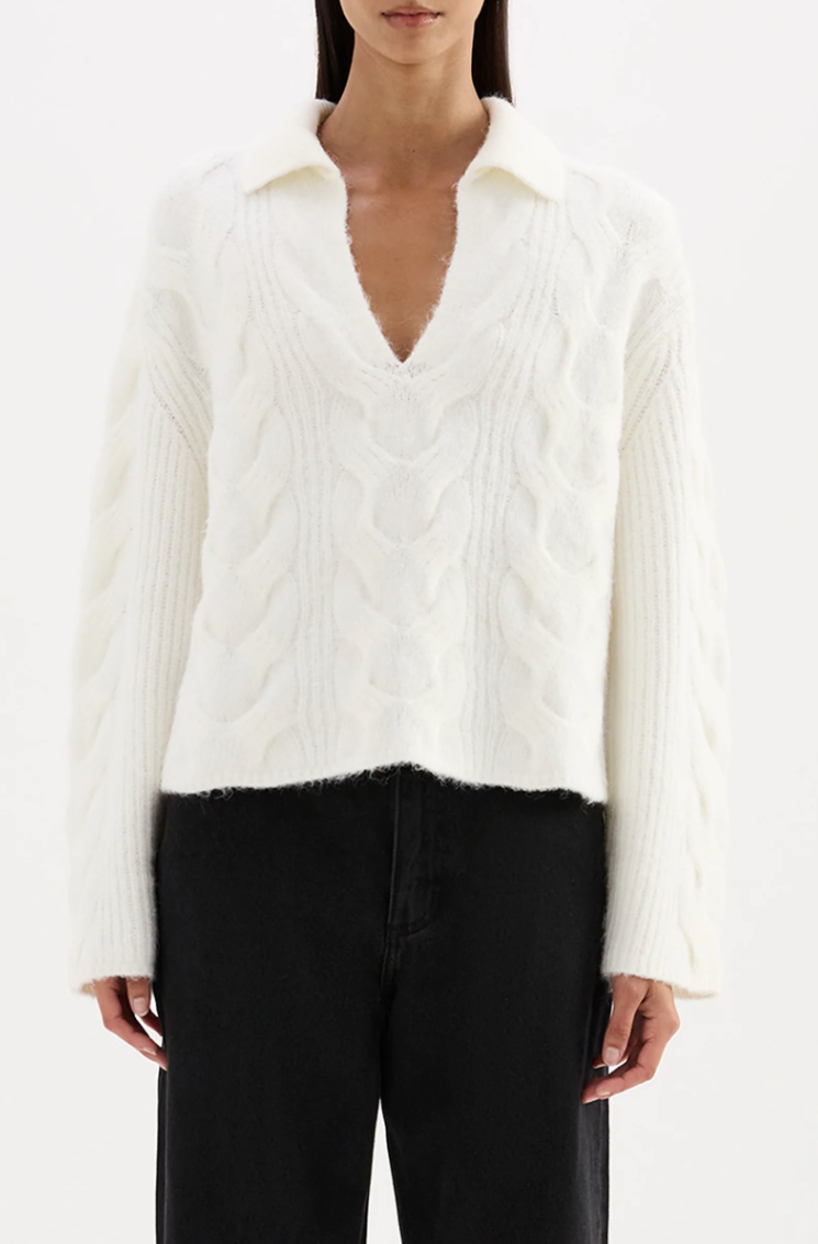 Anise Cable Knit - Salt