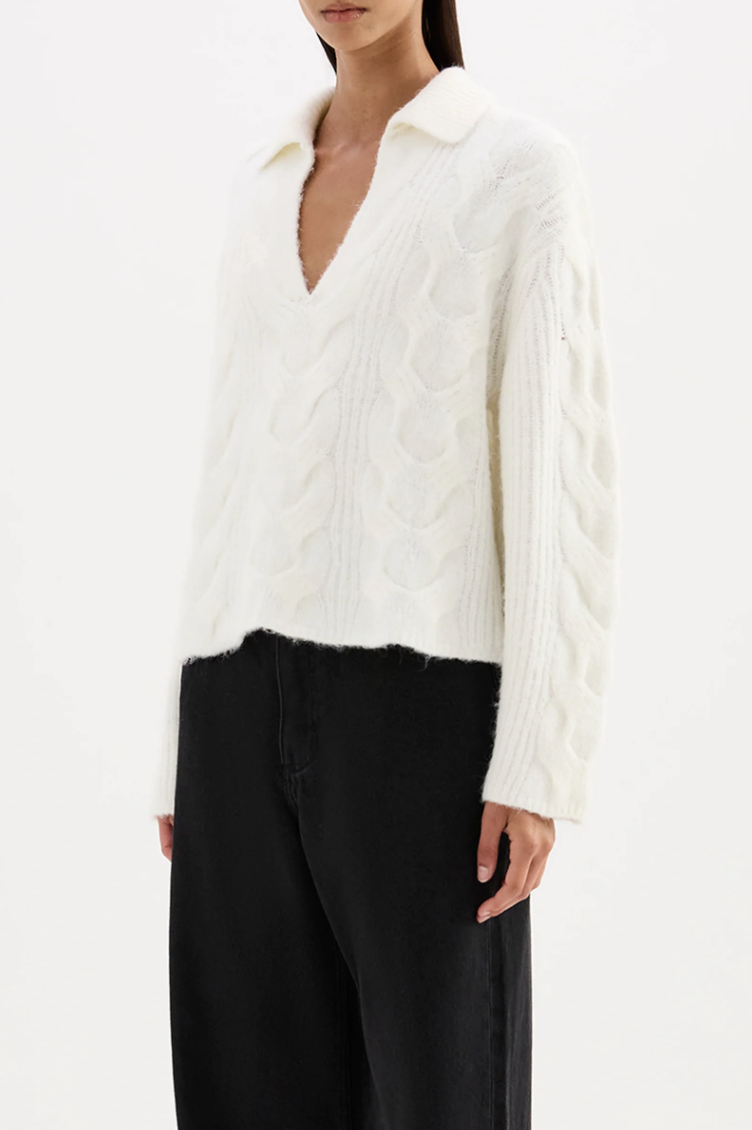 Anise Cable Knit - Salt