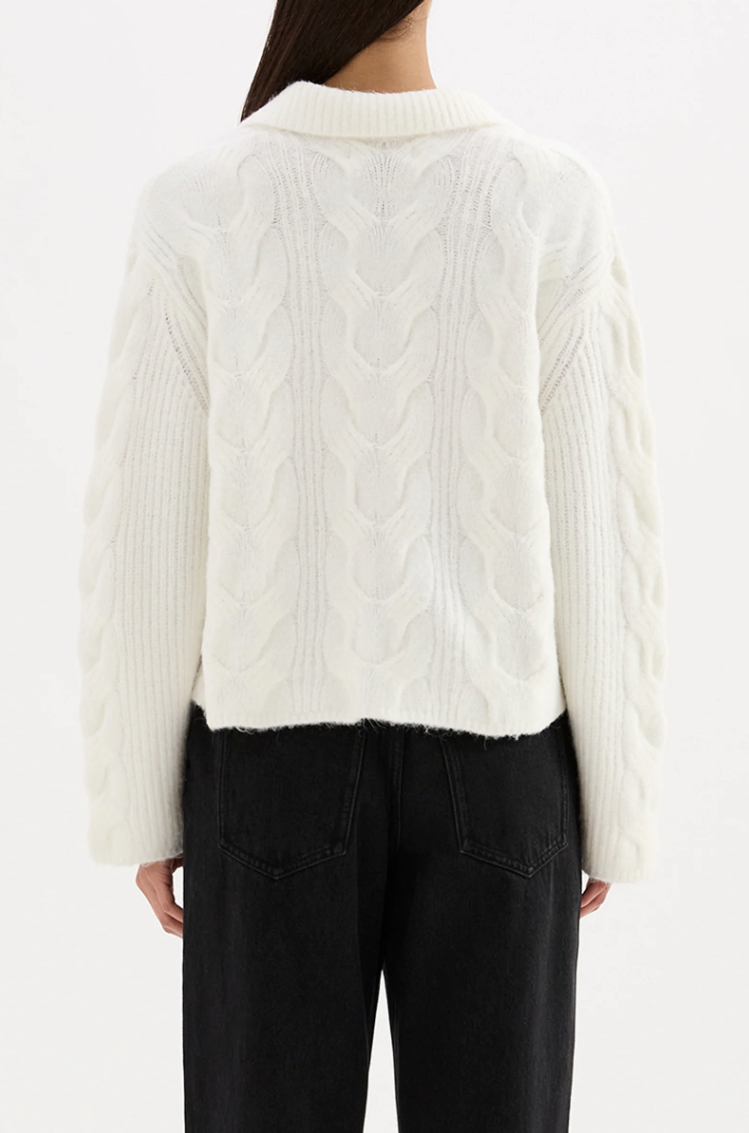 Anise Cable Knit - Salt