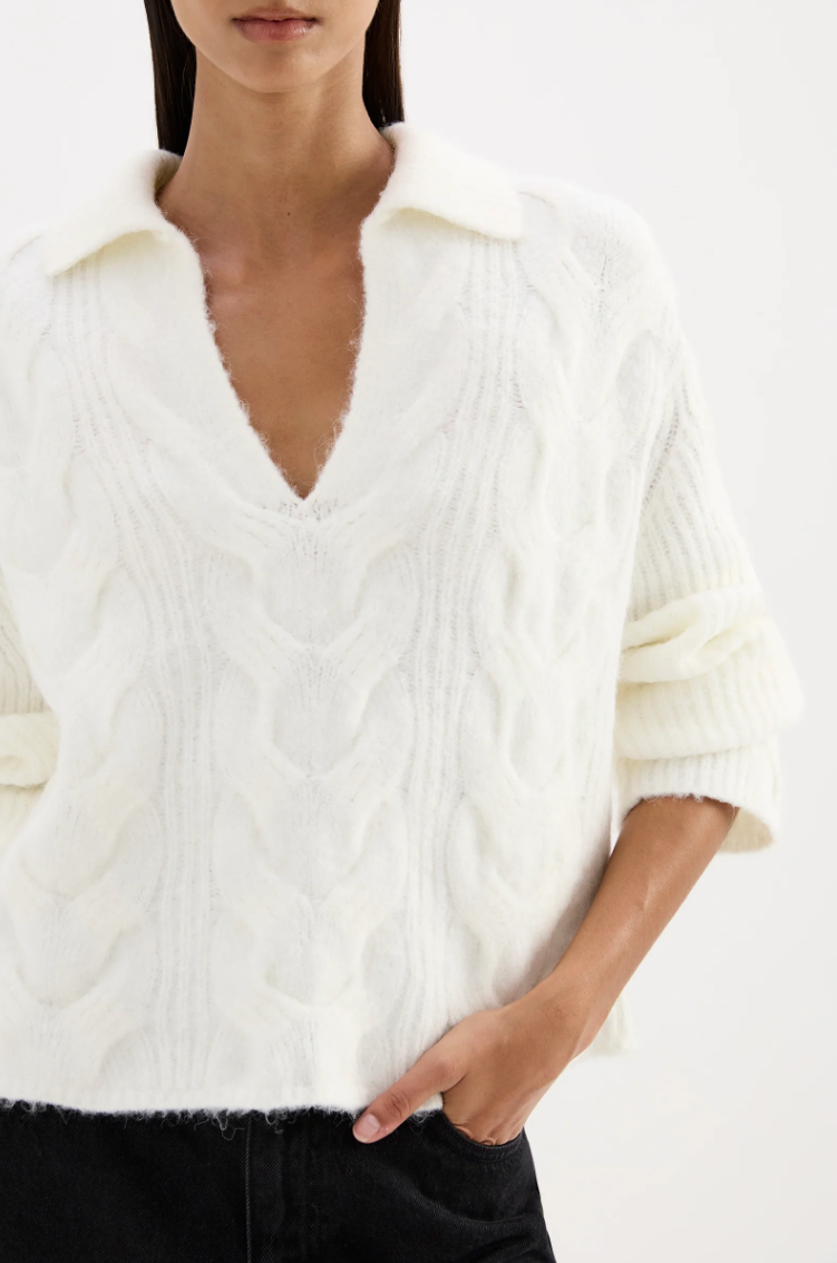 Anise Cable Knit - Salt