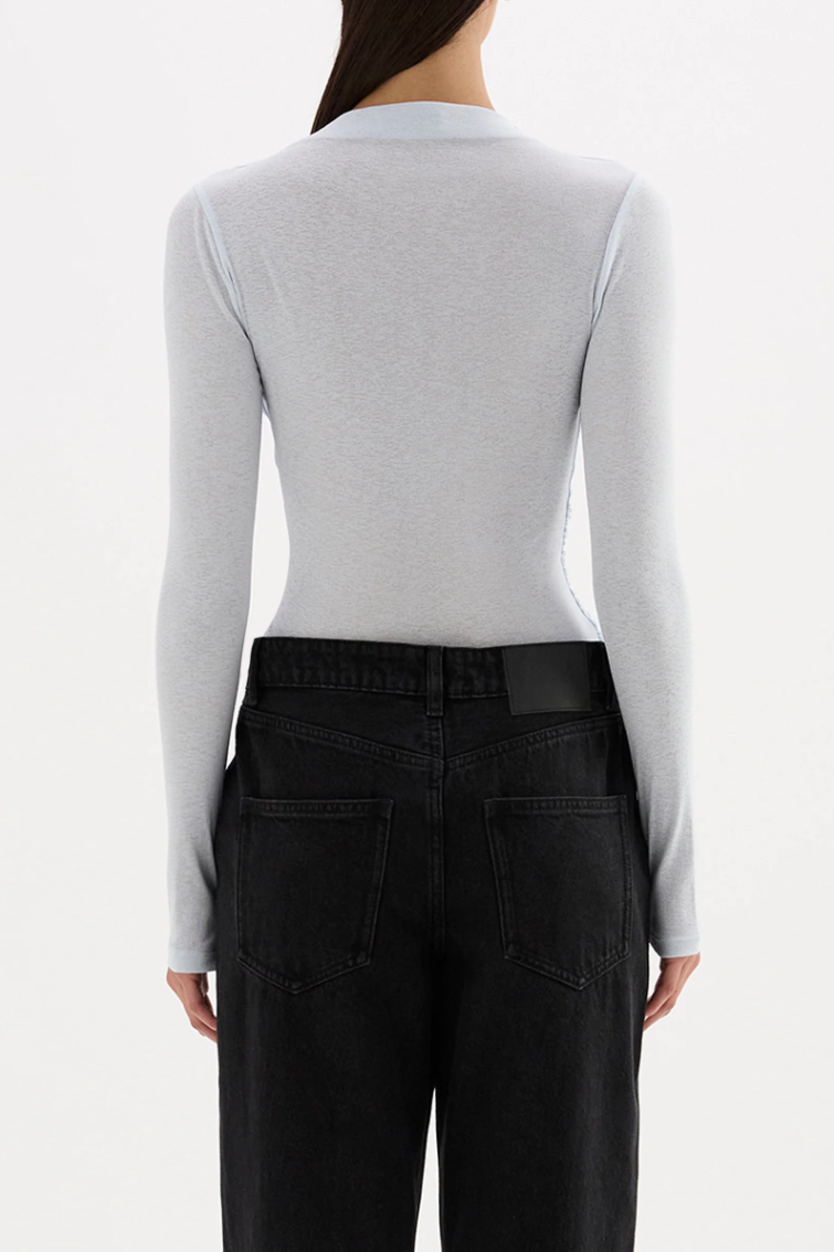 Calista Mesh LS Top - Glacier