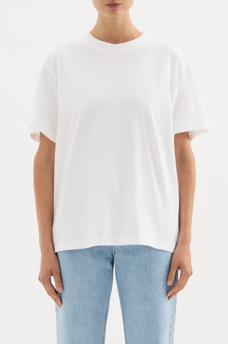 Organic Boyfriend Tee- Vintage White