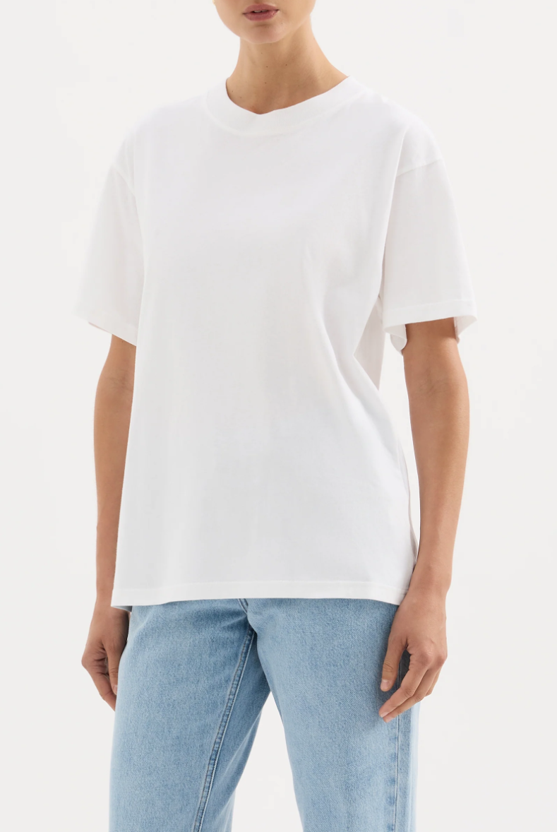 Organic Boyfriend Tee- Vintage White