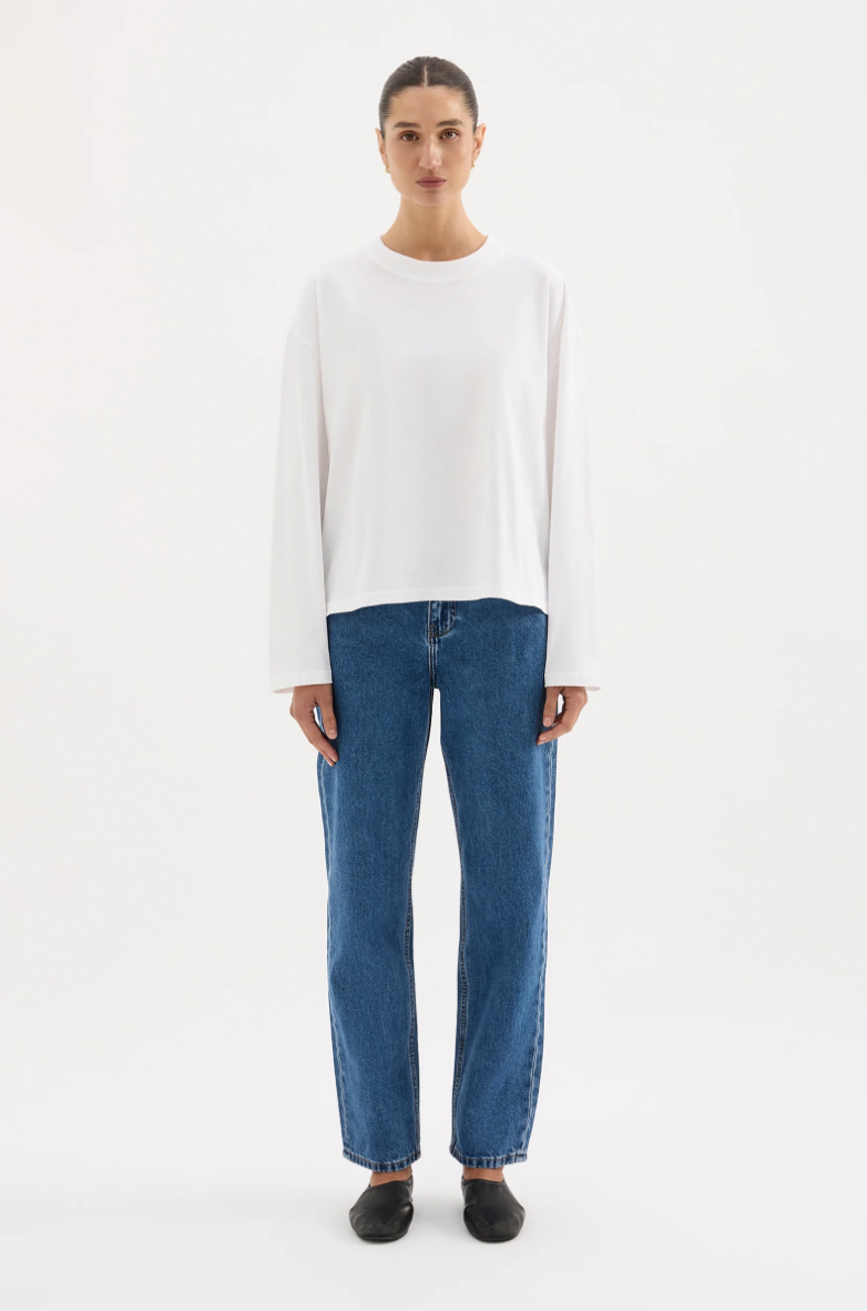 Organic LS Tee- Vintage White