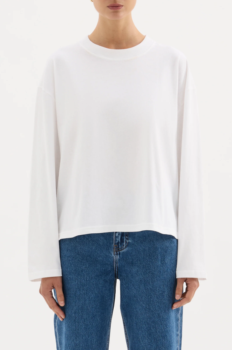Organic LS Tee- Vintage White