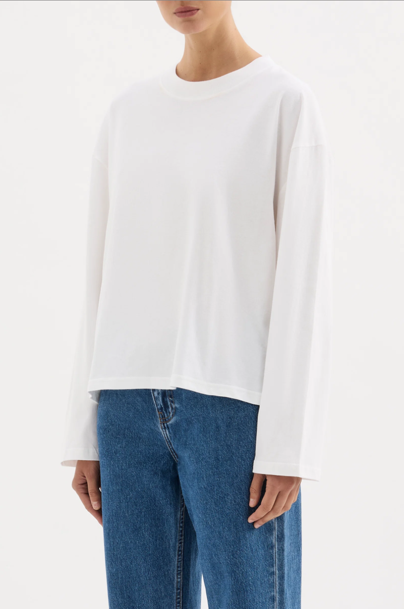 Organic LS Tee- Vintage White