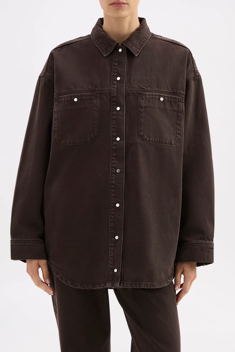 Brax Denim Jacket - Espresso
