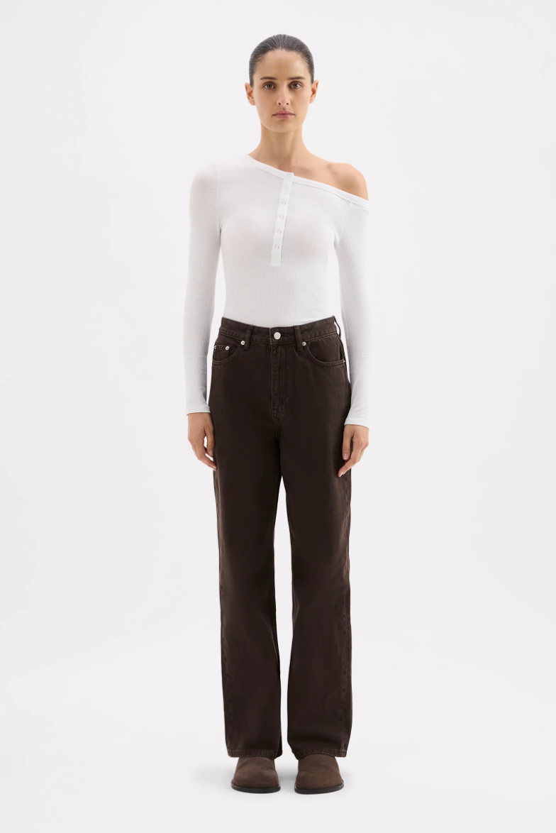 Organic Relaxed Leg - Espresso