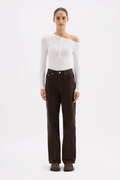 Organic Relaxed Leg - Espresso