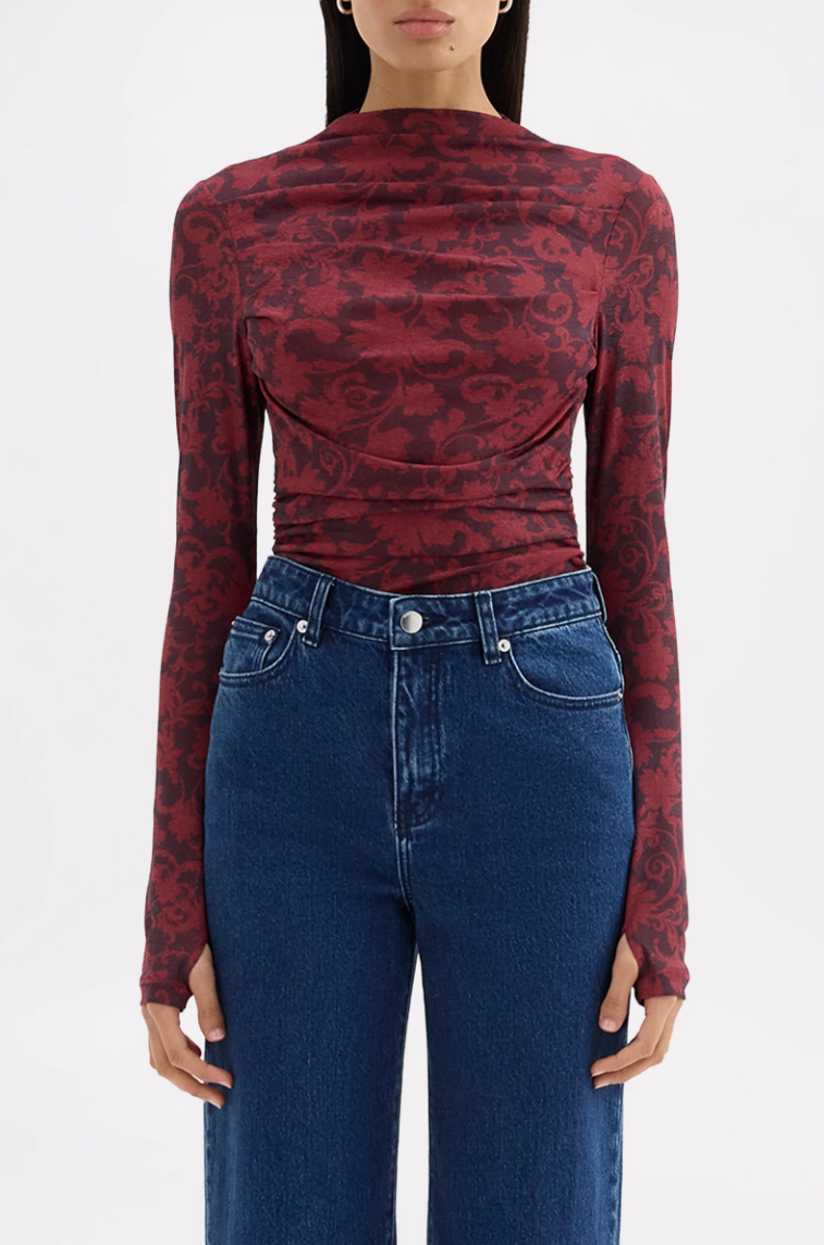 Clementine Mesh Top