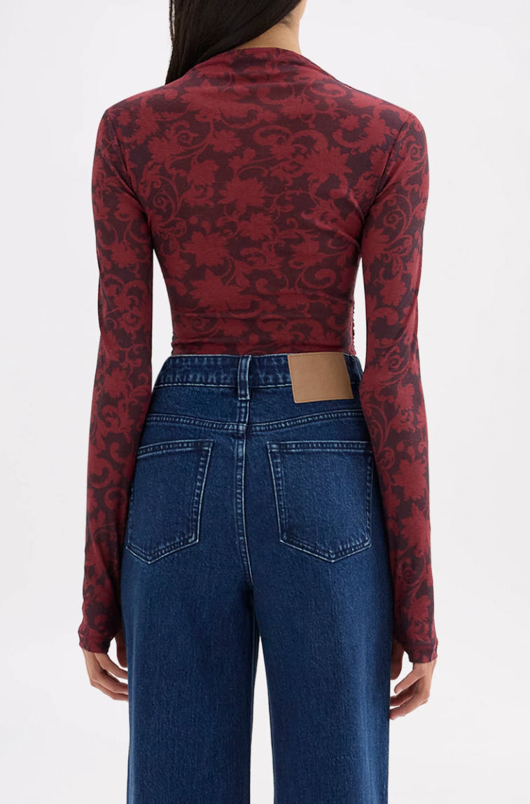 Clementine Mesh Top