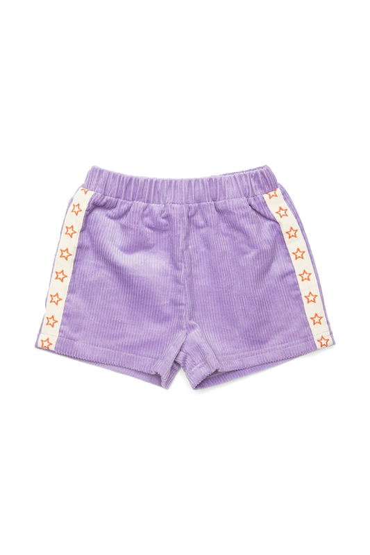 Playtime Cord Shorts- Purple