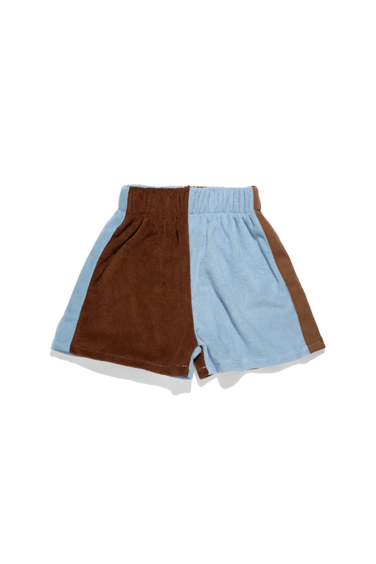 Lunar Shorts- Blue and Chocolate