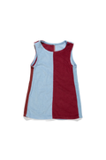 Lunar Dress- Blue and Burgandy