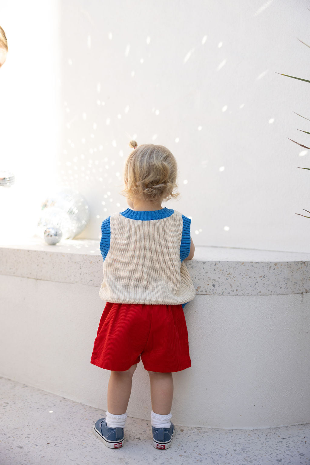 Playtime Cord Shorts- Red