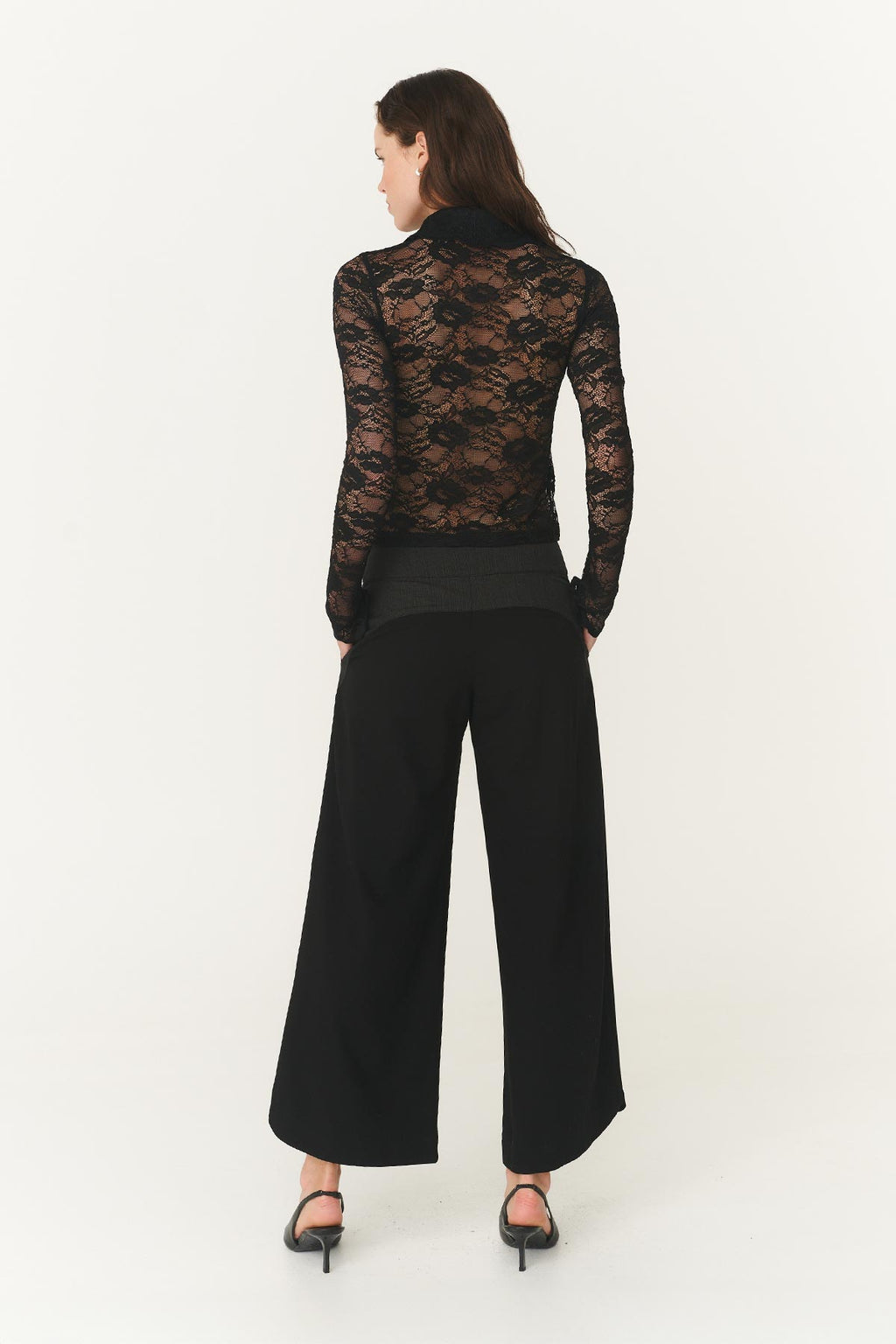 Surf Wide Crop Pants - Noir