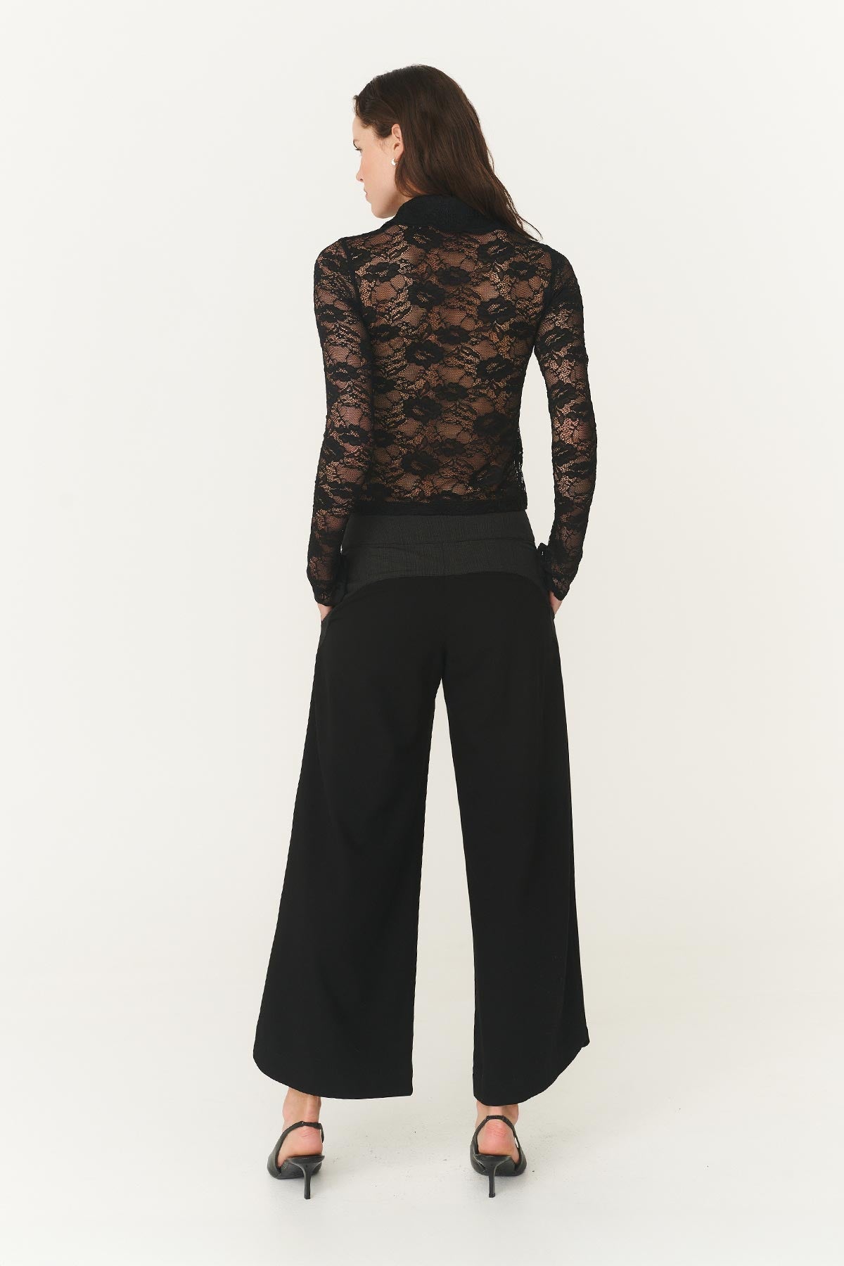 Surf Wide Crop Pants - Noir