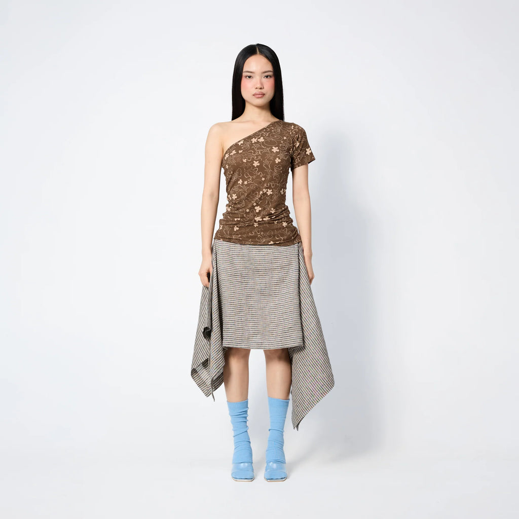 Asymmetric Tee - Muddy Scribbles