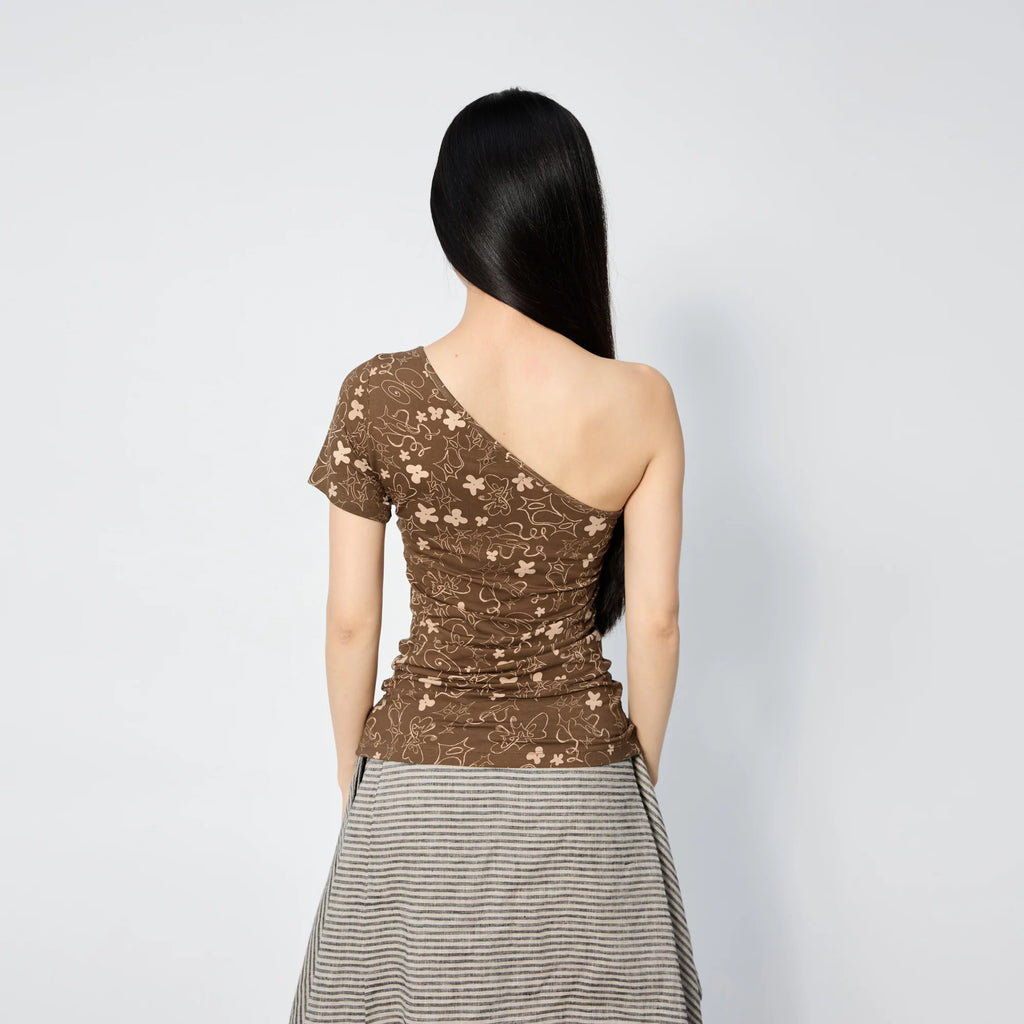 Asymmetric Tee - Muddy Scribbles