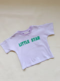 Little Star Relaxed Tee - Lilac/Green