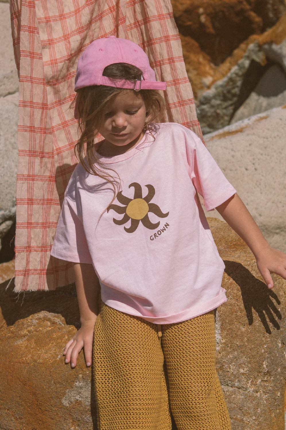 Organic Sunny Tee- Pinky