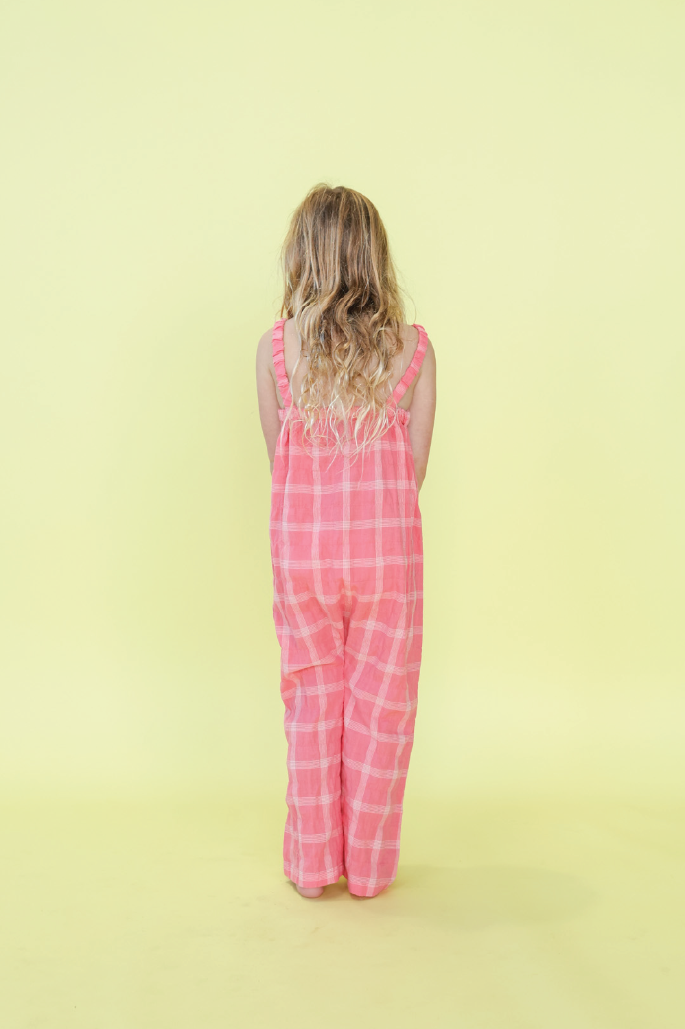 Cotton Check Playsuit
