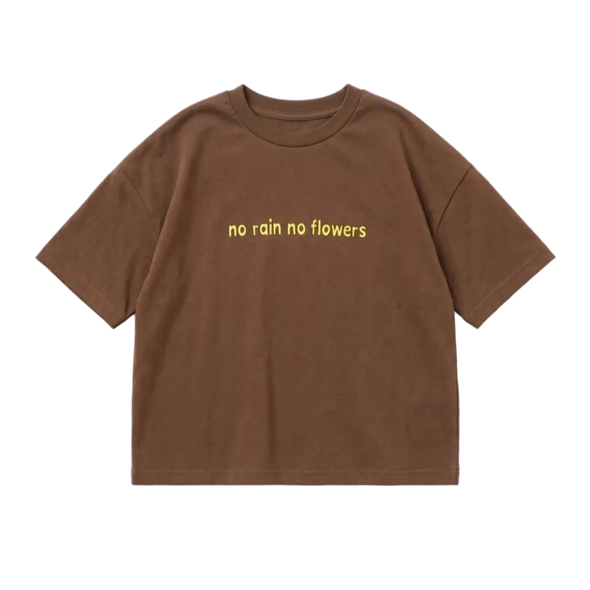No Flowers Tee - Brown