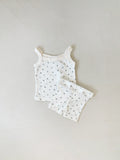 Vivi Rib Pointelle Set - Floral