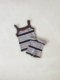 Vivi Rib Pointelle Set - Stripe