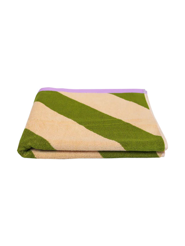 Pistachio Stripe Bath Towel
