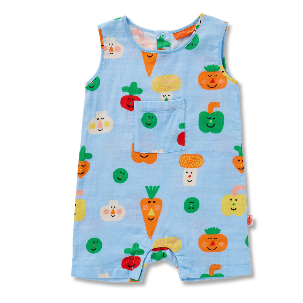 Teeny Tiny Veg Woven Overall