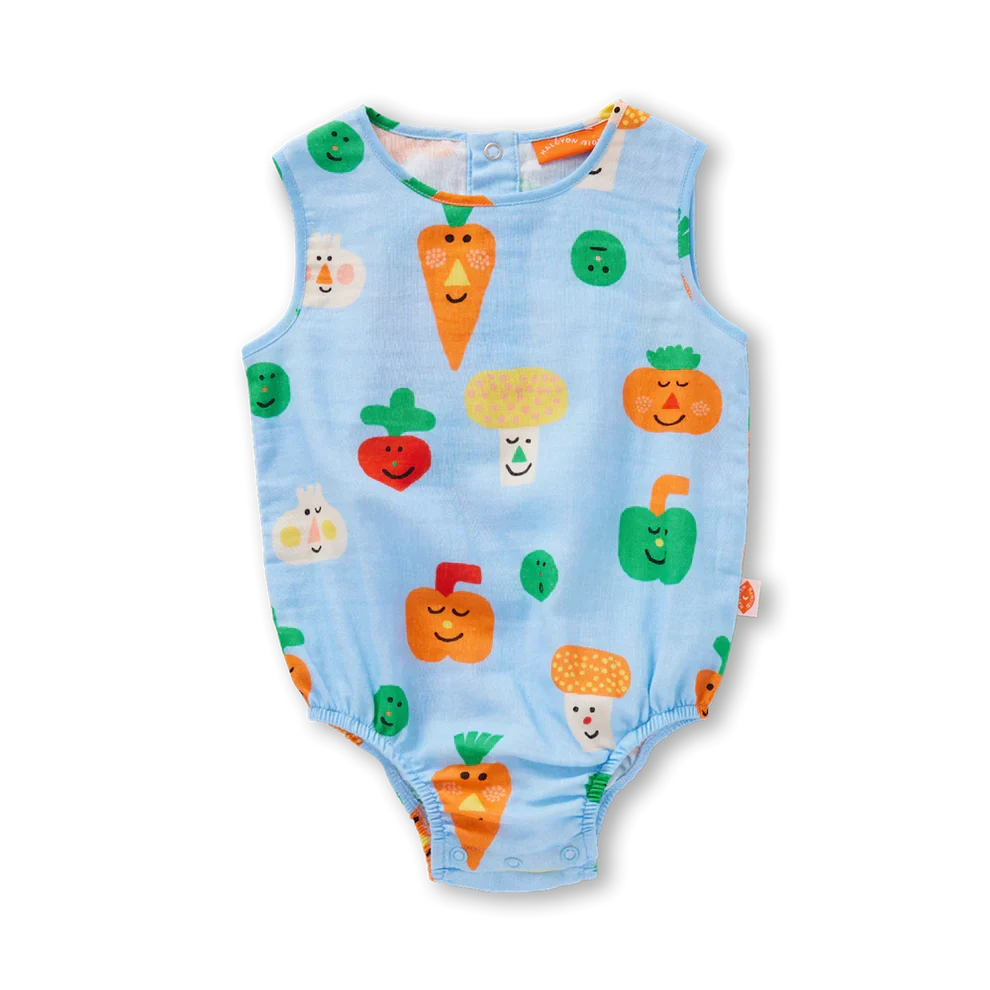 Teeny Tiny Veg Woven Singlesuit