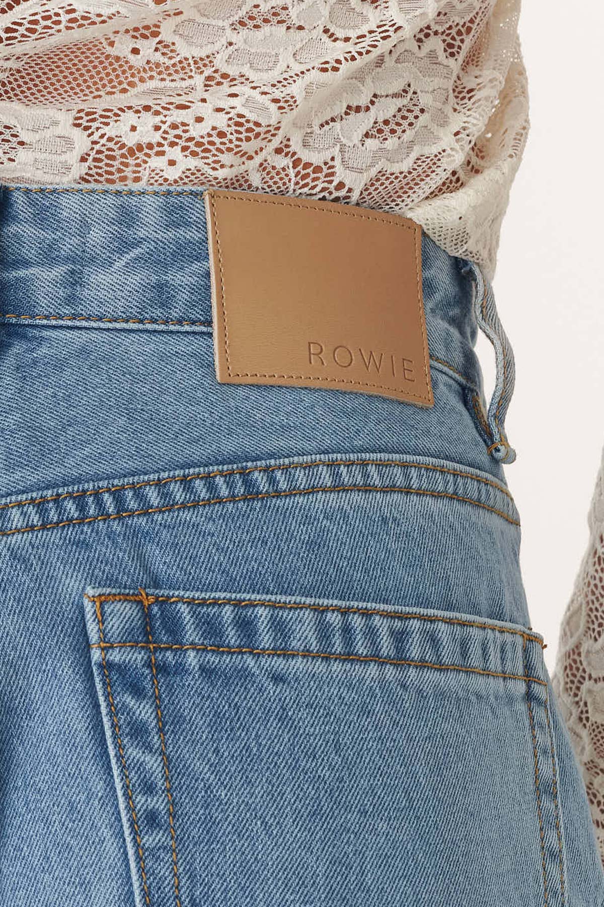 Walter Cuffed Straight Jeans - Faded Blue