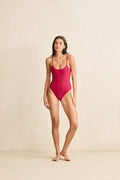 Classic Minimal One Piece - Sangria
