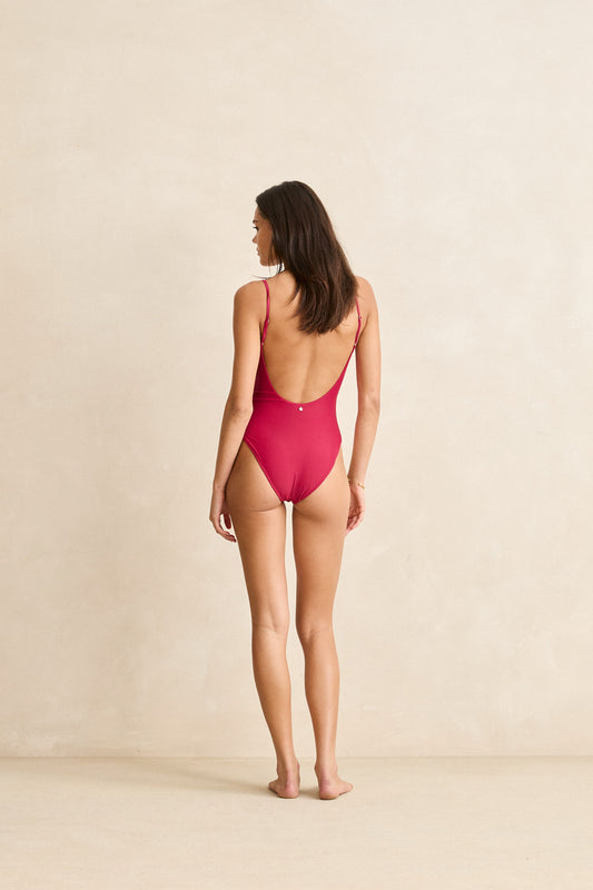 Classic Minimal One Piece - Sangria