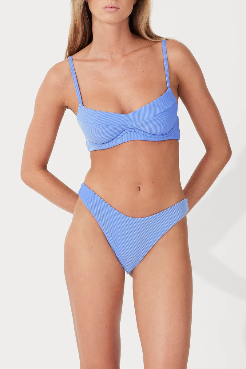 Sky Stripe Rib Curve Brief