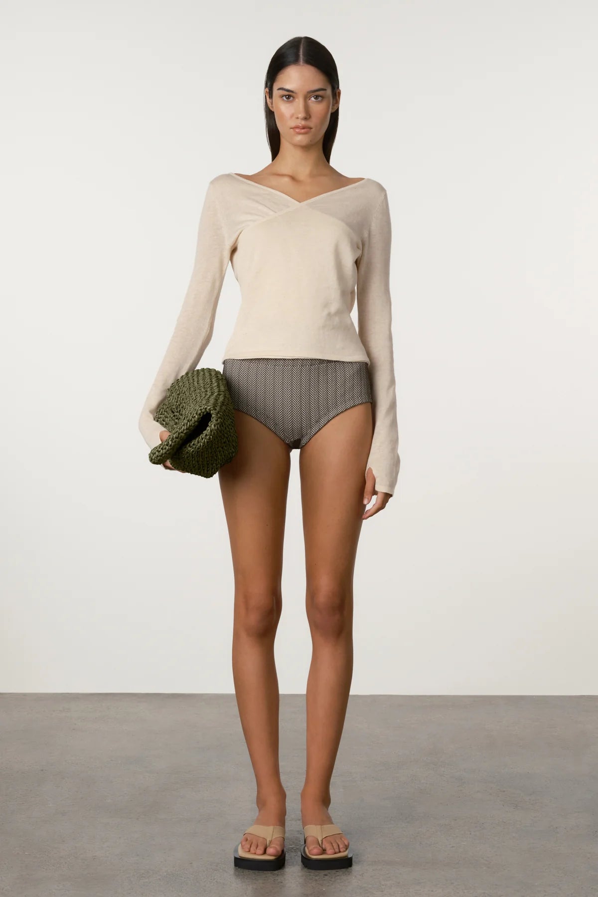 Layered Knit Top - Husk