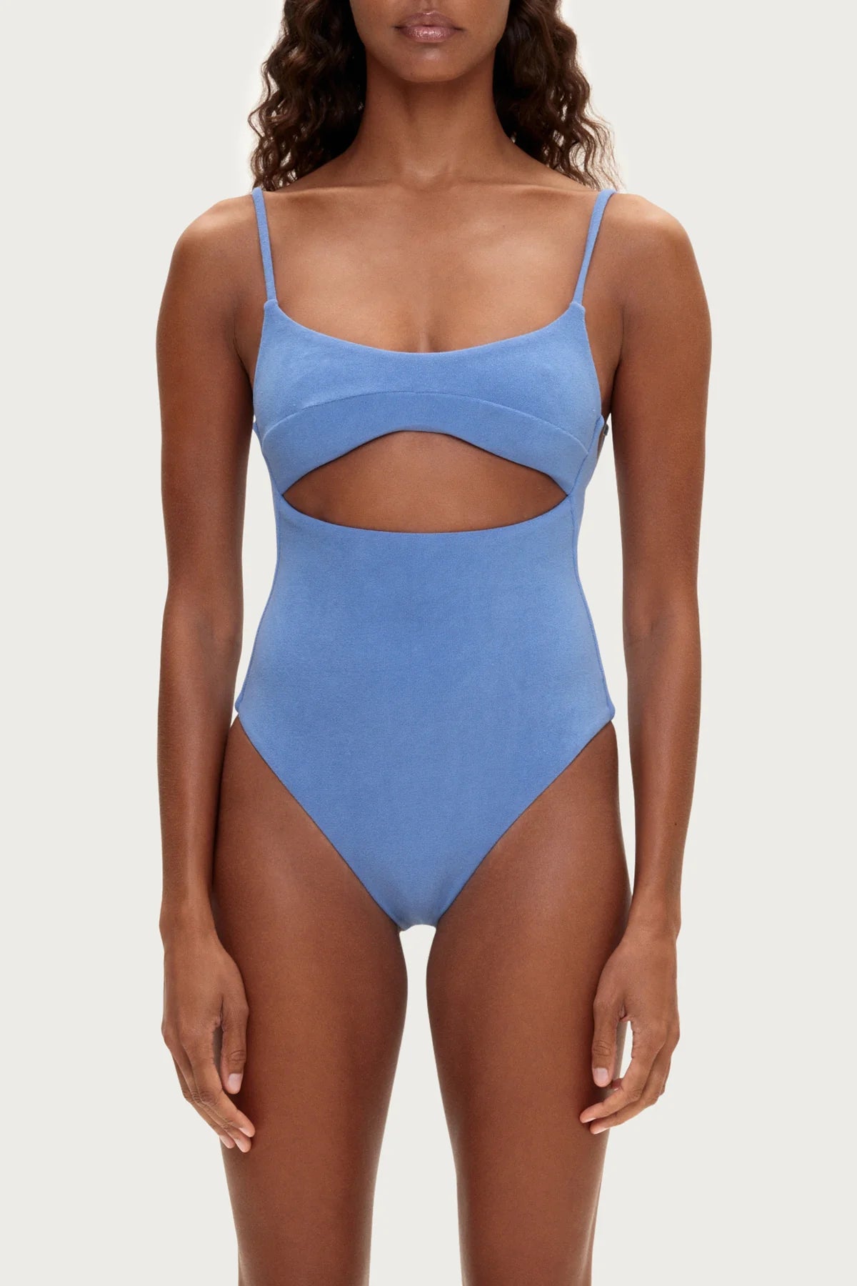 Towelling One Piece- Blue