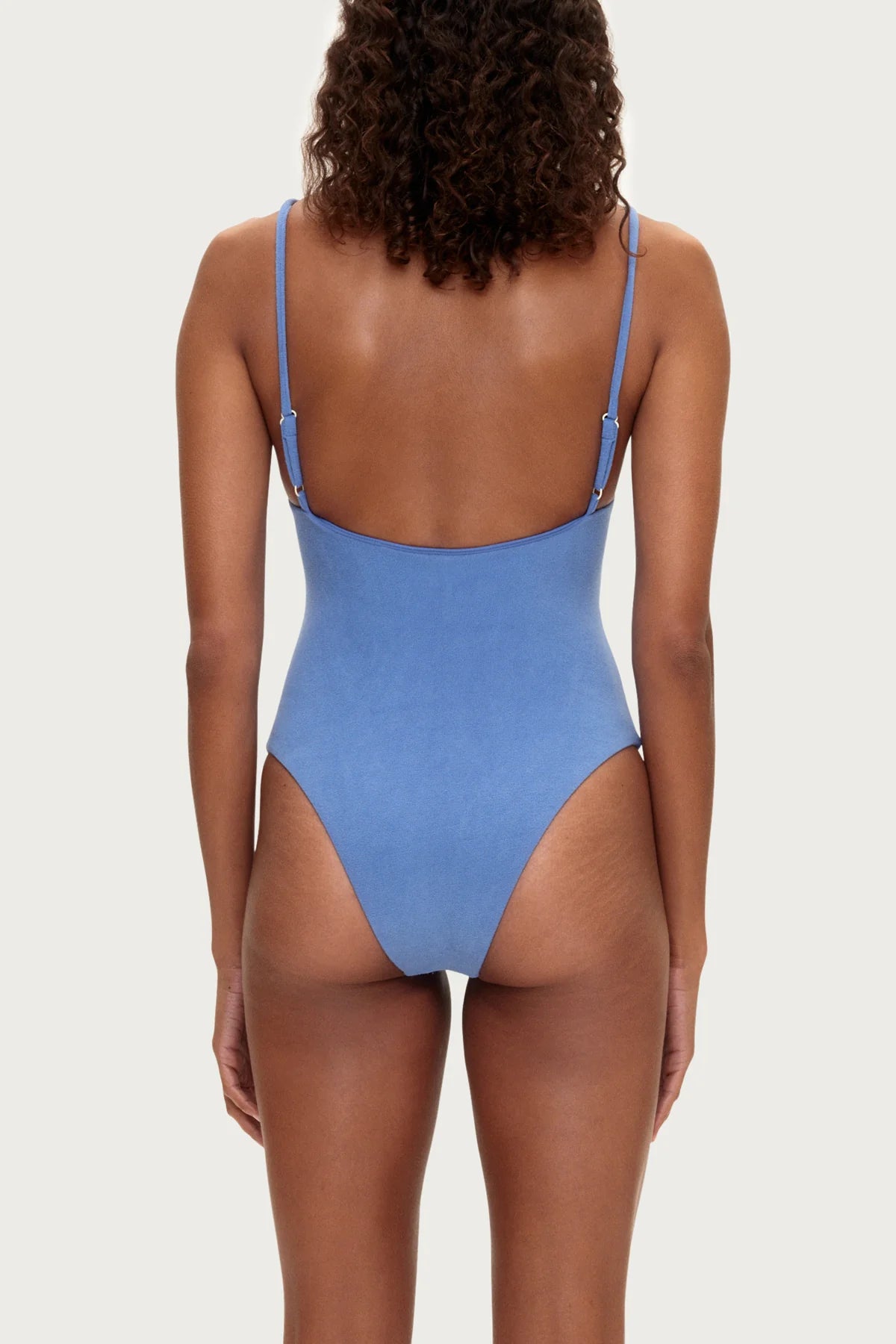 Towelling One Piece- Blue