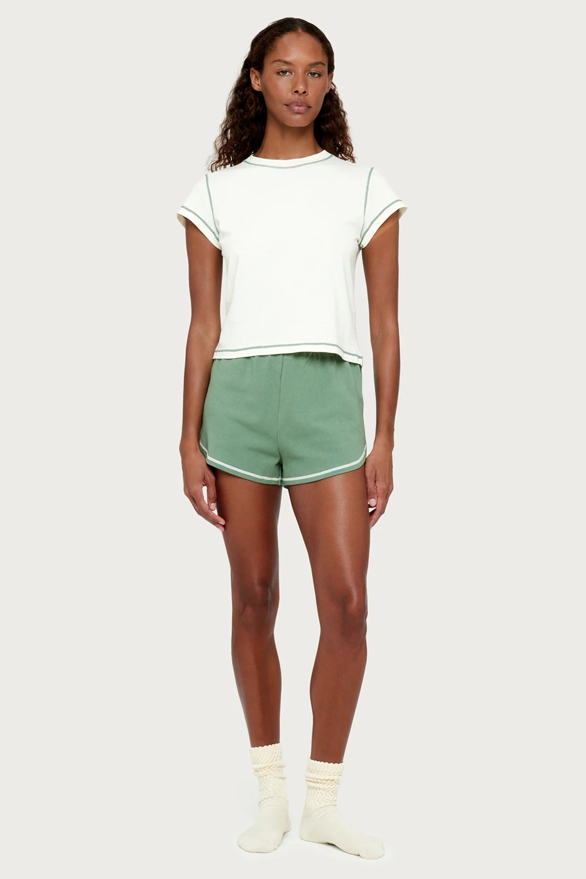 Jersey Short- Sage Green