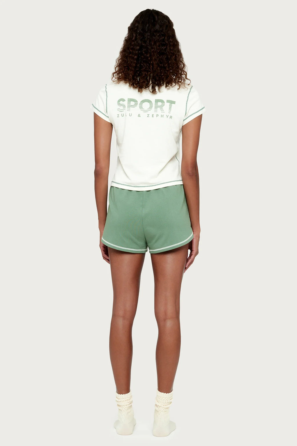 Jersey Short- Sage Green