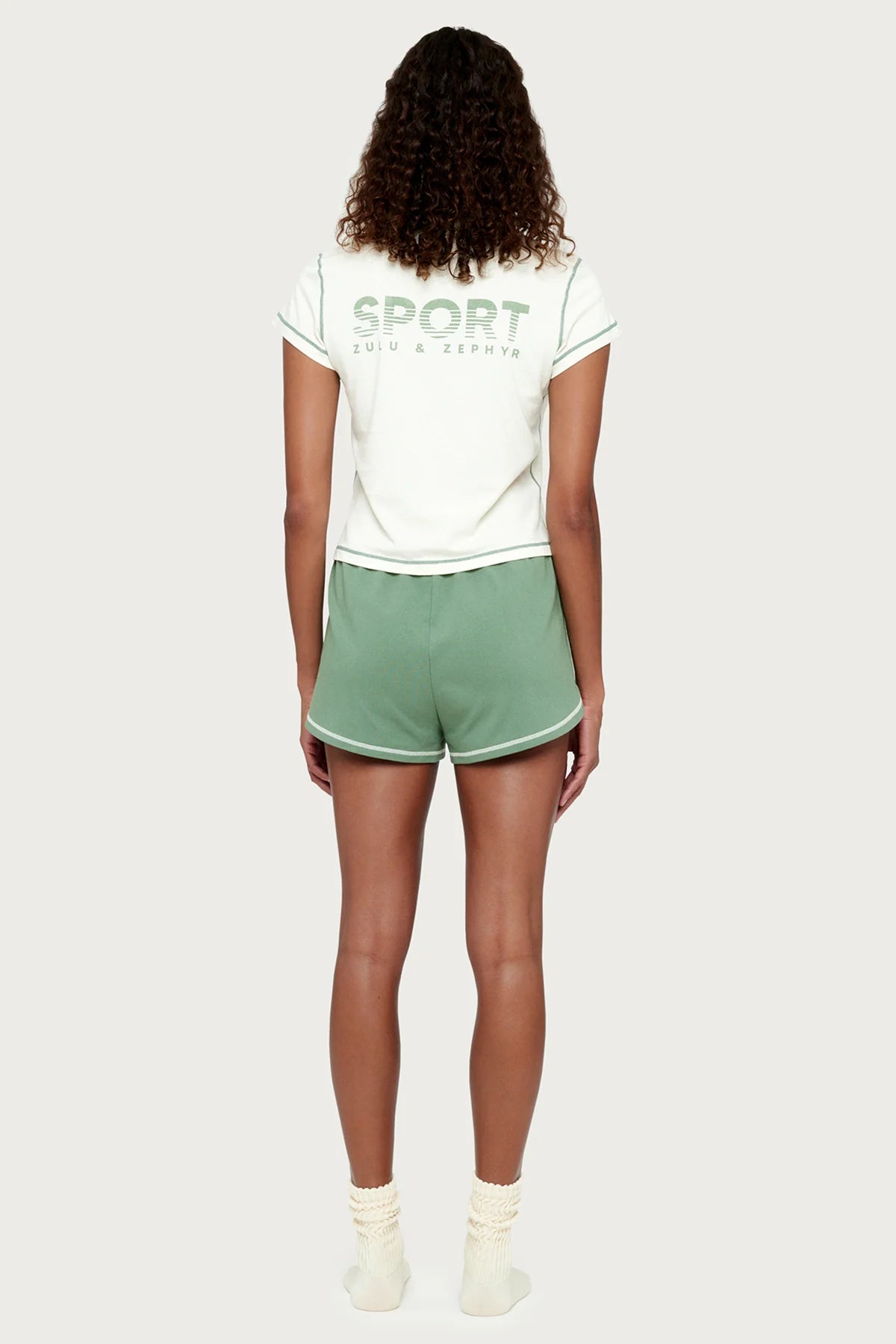 Jersey Short- Sage Green