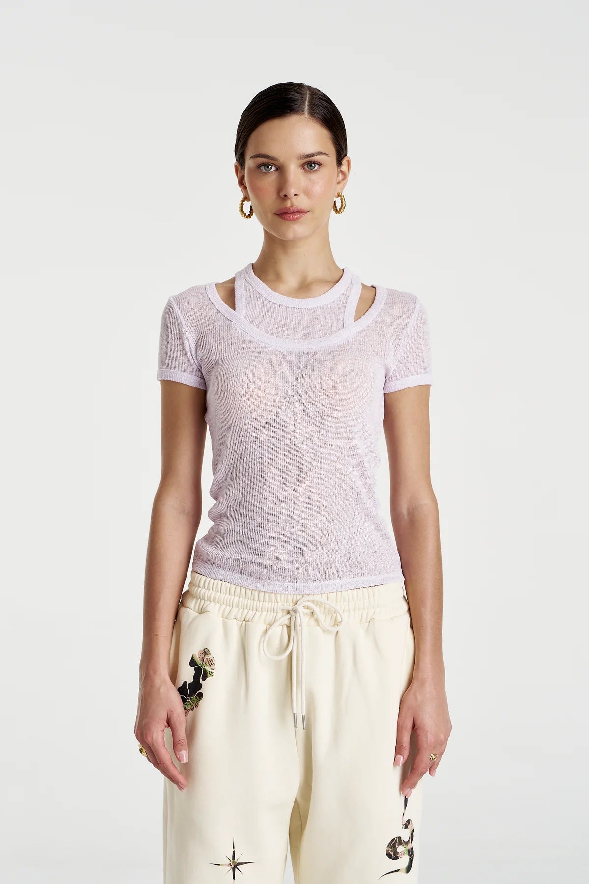 Cut Out Top - Amethyst