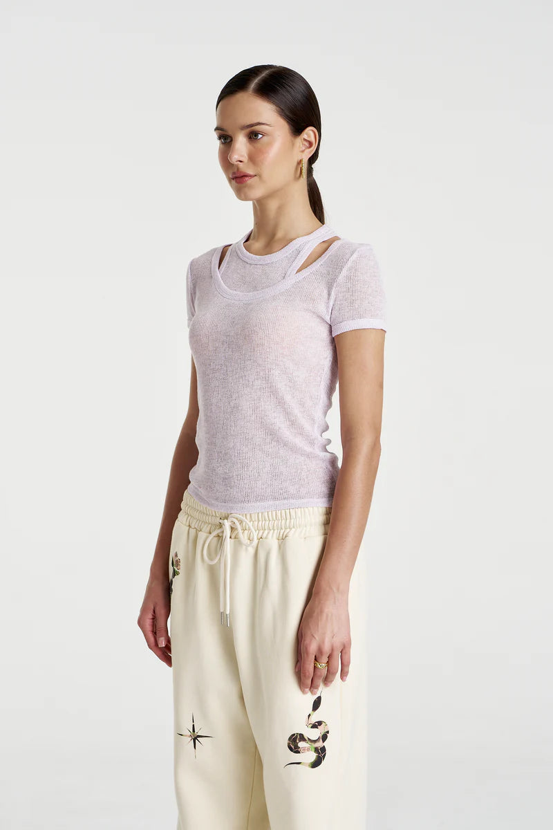 Cut Out Top - Amethyst