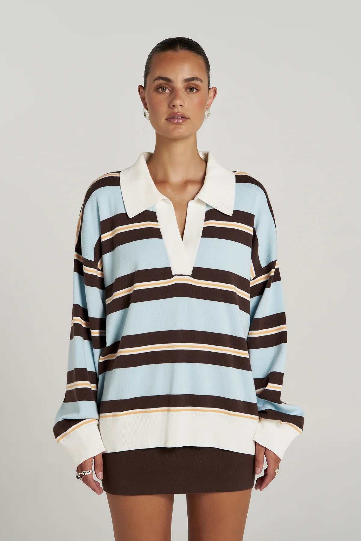 Stripe LS Polo - Aperol