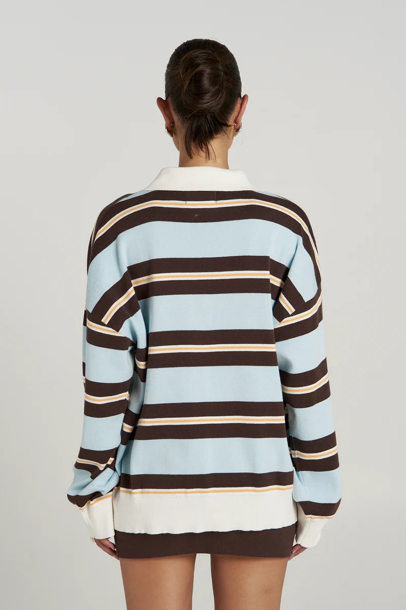 Stripe LS Polo - Aperol