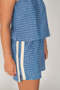 Atmosea Short in Blue Gingham