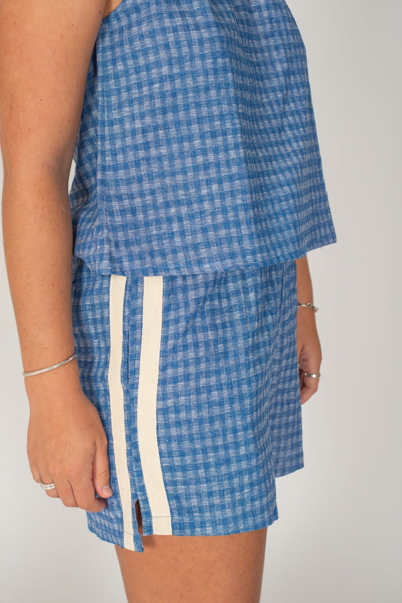 Atmosea Short in Blue Gingham