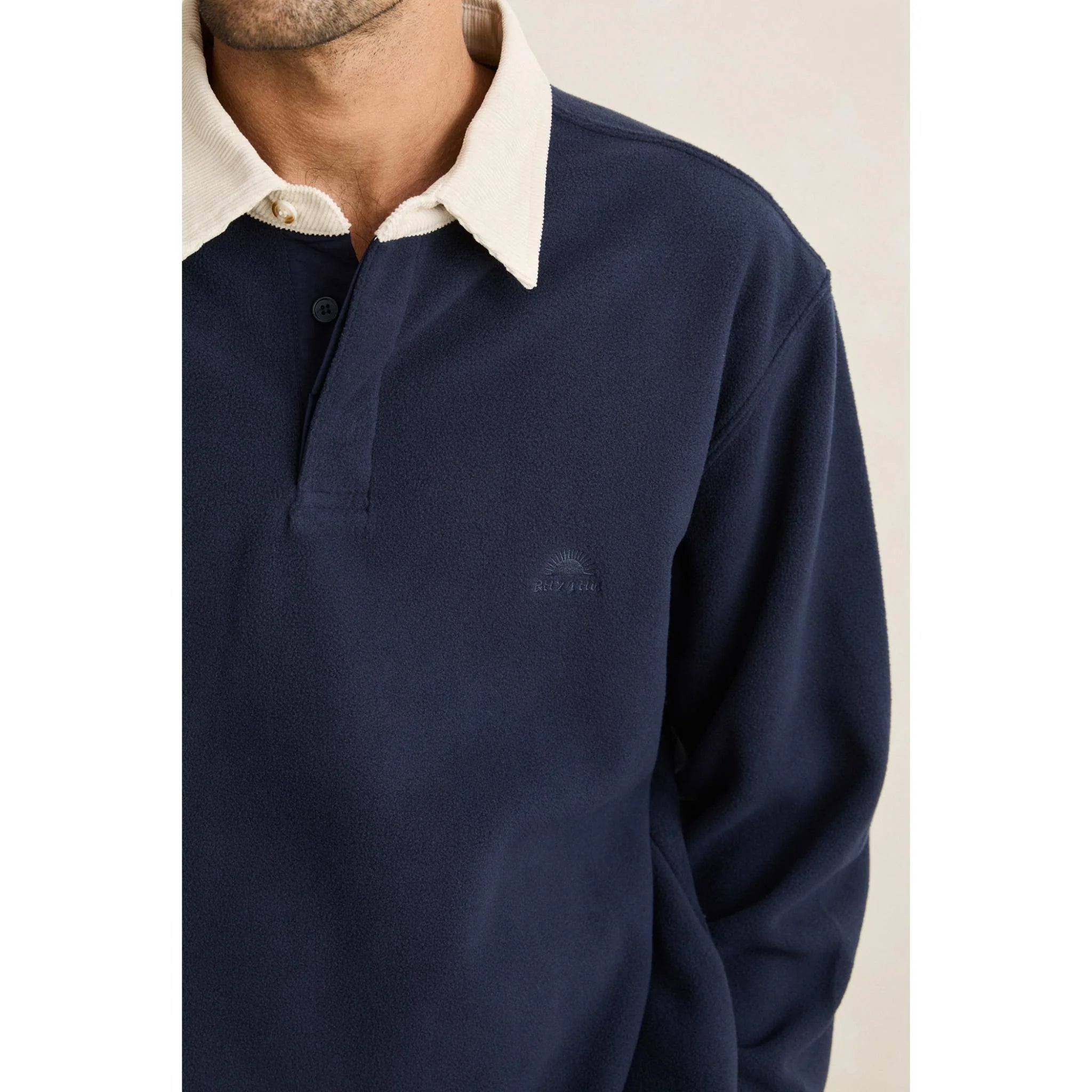 Awake Polar Fleece Polo - Navy