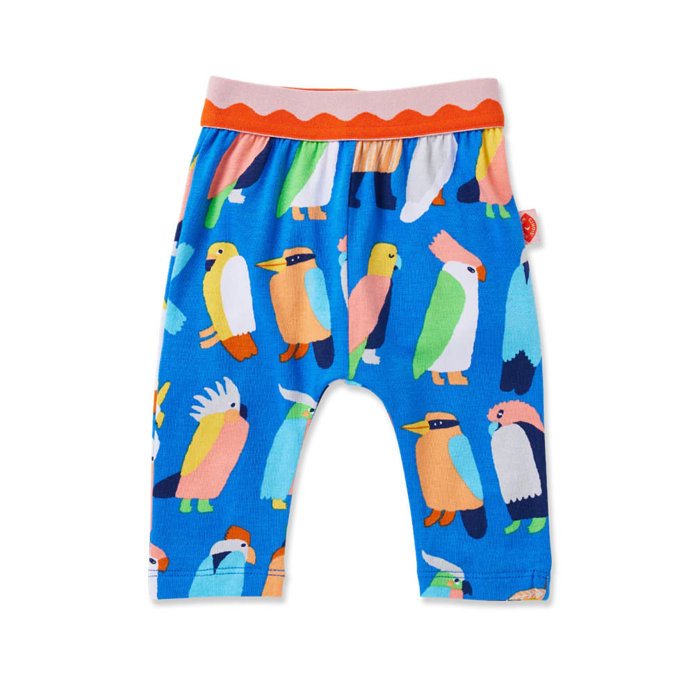 Flamin' Galah Blue Baby Leggings